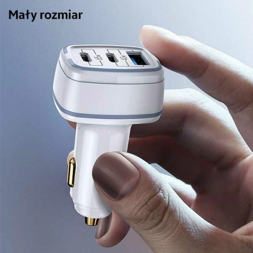 Kup Încărcător auto USAMS C24 2xUSB-C+1xUSB 105W Încărcare rapidă negru/black CC141TC01 - USA507BLK - {ean13} - Sklep Home Screen