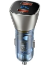 Ładowarka samochodowa USAMS C29 45W 2xUSB-A Fast Charge jasno złoty/light gold CC154CC01