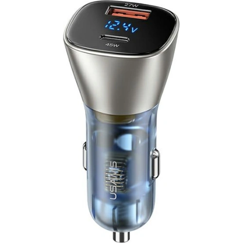 Kup Încărcător auto USAMS C29 72W USB-A/USB-C Fast Charge aurie deschisă/light gold CC155CC01 - USA510GLD - {ean13} - Sklep Home Screen