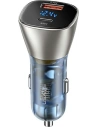 Încărcător auto USAMS C29 72W USB-A/USB-C Fast Charge aurie deschisă/light gold CC155CC01