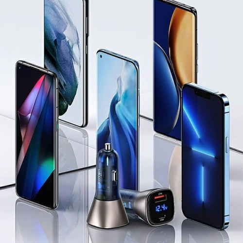 Kup Autonabíječka USAMS C29 72W USB-A/USB-C Rychlé nabíjení světle zlatá/light gold CC155CC01 - USA510GLD - {ean13} - Sklep Home Screen