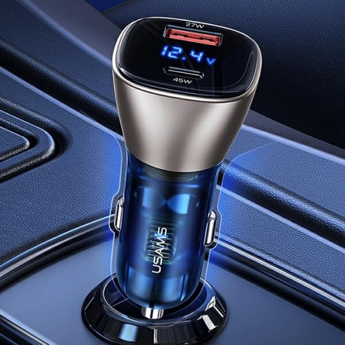 Kup USAMS C29 72W USB-A/USB-C Schnellladegerät in Hellgold/Light Gold CC155CC01 - USA510GLD - {ean13} - Sklep Home Screen