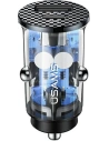 USAMS Car Charger USB+USB-C C25 42.5W Fast Charge transparent black CC127CC01 (US-CC127)