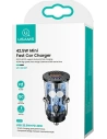 Kup Auto nabíječka USAMS C25 USB+USB-C 42.5W Rychlé nabíjení transparentní černá/black CC127CC01 - USA513BLK - {ean13} - Sklep Home Screen