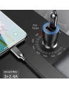 Kup Auto nabíječka USAMS C6 USB+USB-C 18W 5V-3A QC3.0 Qualcom+PD 5,4A rychlé nabíjení černá/black CC53GC01 - USA515BLK - {ean13} - Sklep Home Screen