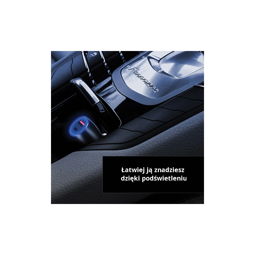 Ładowarka samochodowa USAMS C6 USB+USB-C 18W 5V-3A QC3.0 Qualcom+PD 5,4A Fast Charge czarny/black CC53GC01