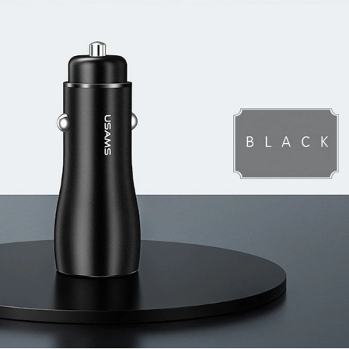 Kup Încărcător auto USAMS C6 USB+USB-C 18W 5V-3A QC3.0 Qualcom+PD 5,4A Încărcare rapidă negru/black CC53GC01 - USA515BLK - {ean13} - Sklep Home Screen