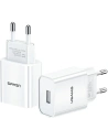 Încărcător de rețea USAMS T18 1xUSB 2,1A alb/white Încărcare rapidă CC075TC01