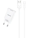 Încărcător de rețea USAMS T21 1xUSB lightning alb/white 2,1A Încărcare rapidă T21OCLN01