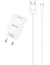 Încărcător de rețea USAMS T21 1xUSB micro USB alb/white 2,1A Încărcare rapidă T21OCMC01