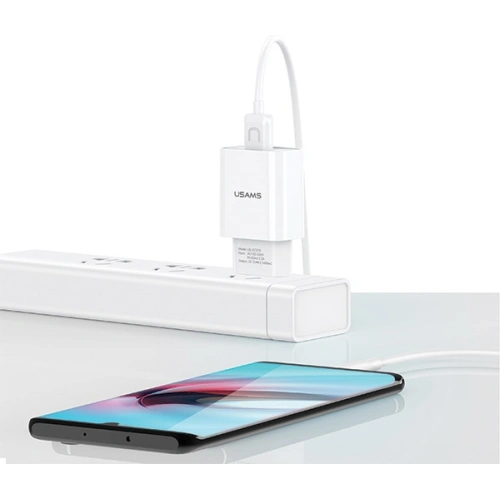 Kup Încărcător de rețea USAMS T21 1xUSB micro USB alb/white 2,1A Încărcare rapidă T21OCMC01 - USA522WHT - {ean13} - Sklep Home Screen