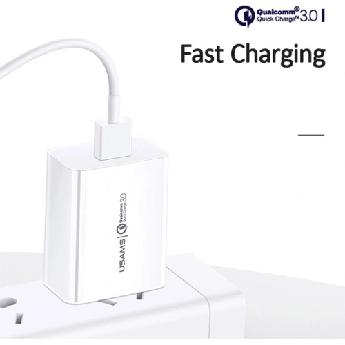 Kup USAMS T22 Netzteil 1xUSB 18W 3A QC3.0 Schnellladung weiß/white CC83TC01 - USA524WHT - {ean13} - Sklep Home Screen