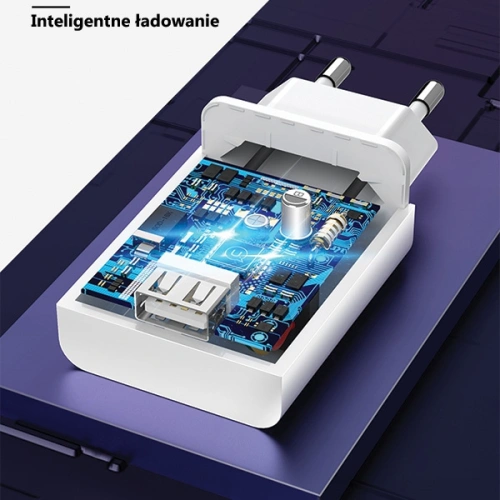 Kup USAMS T22 Netzteil 1xUSB 18W 3A QC3.0 Schnellladung weiß/white CC83TC01 - USA524WHT - {ean13} - Sklep Home Screen