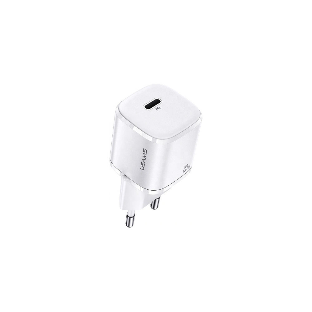 Ładowarka sieciowa USAMS T36 mini 1xUSB-C 20W PD3.0 Fast Charging biały/white CC124TC02