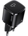 USAMS T36 Mini Netzladegerät 1xUSB-C 20W PD3.0 Schnellladung schwarz/black CC124TC01