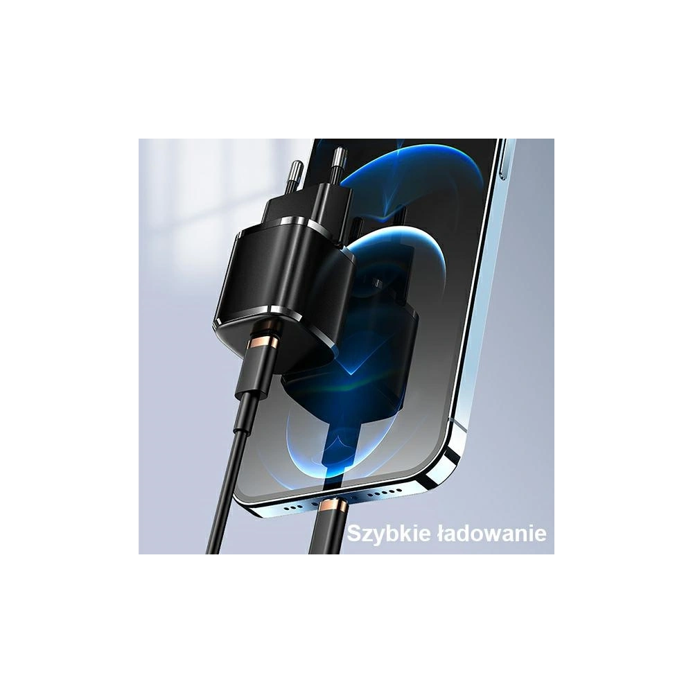 Ładowarka sieciowa USAMS T36 mini 1xUSB-C 20W + kabel USB-C-Lightning biały/white PD3.0 Fast Charging XFKXLOGTL02