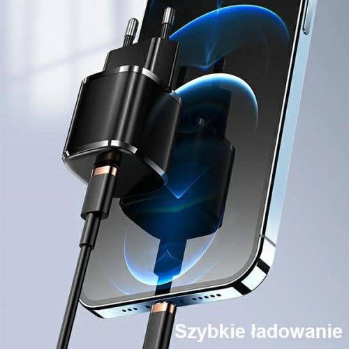 Kup Ładowarka sieciowa USAMS T36 mini 1xUSB-C 20W + kabel USB-C-Lightning czarny/black PD3.0 Fast Charging XFKXLOGTL01 - USA529BLK - {ean13} - Sklep Home Screen
