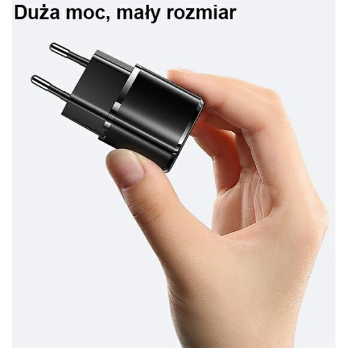 Kup USAMS T36 Mini Netzteil 1xUSB-C 20W + USB-C-Lightning Kabel schwarz/black PD3.0 Schnellladung XFKXLOGTL01 - USA529BLK - {ean13} - Sklep Home Screen