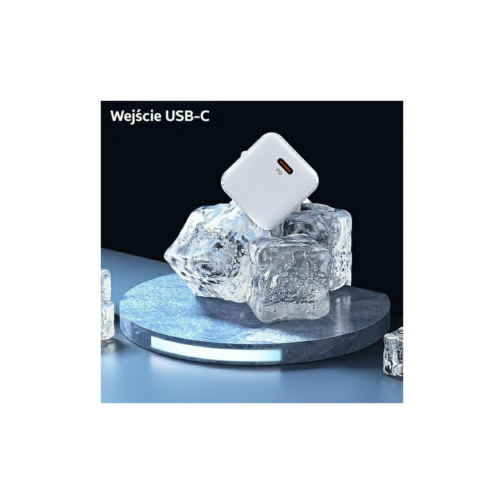 Ładowarka sieciowa USAMS T45 1xUSB-C 30W PD3.0 +QC3.0 Fast Charging +kabel U63 USB-C/Lightning czarny/black UXTZH01