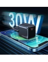 Kup Síťová nabíječka USAMS T45 1xUSB-C 30W PD3.0 +QC3.0 Rychlé nabíjení +kabel U63 USB-C/Lightning černý/black UXTZH01 - USA537BLK - {ean13} - Sklep Home Screen