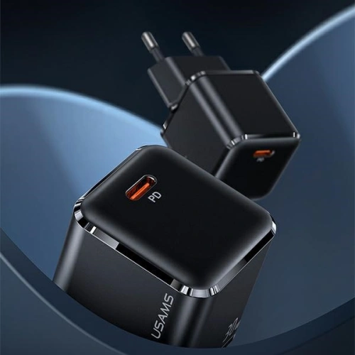 Kup Ładowarka sieciowa USAMS T45 mini 1xUSB-C 30W PD3.0 Fast Charging czarny/black CC148TC01 - USA539BLK - {ean13} - Sklep Home Screen