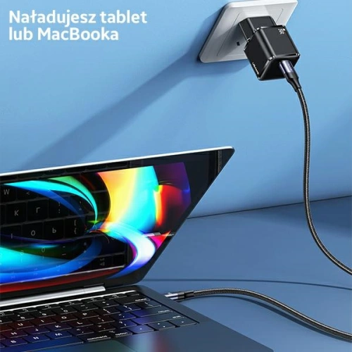 Kup Ładowarka sieciowa USAMS T45 mini 1xUSB-C 30W PD3.0 Fast Charging czarny/black CC148TC01 - USA539BLK - {ean13} - Sklep Home Screen