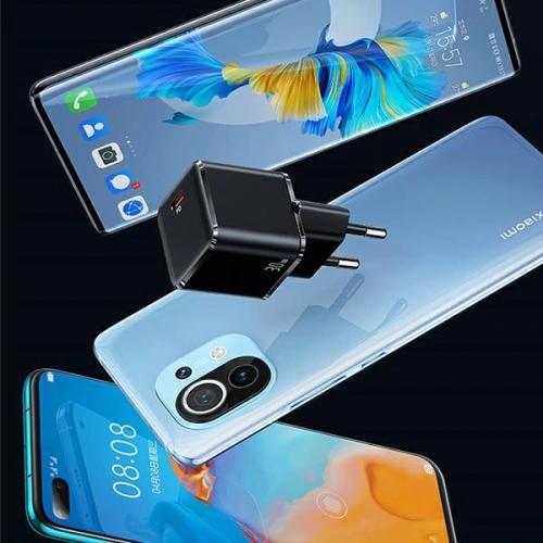 Kup Ładowarka sieciowa USAMS T45 mini 1xUSB-C 30W PD3.0 Fast Charging czarny/black CC148TC01 - USA539BLK - {ean13} - Sklep Home Screen
