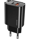 Încărcător de rețea USAMS T35 1xUSB-C+1xUSB 20W PD3.0 +QC3.0 Încărcare rapidă negru/black CC121TC02