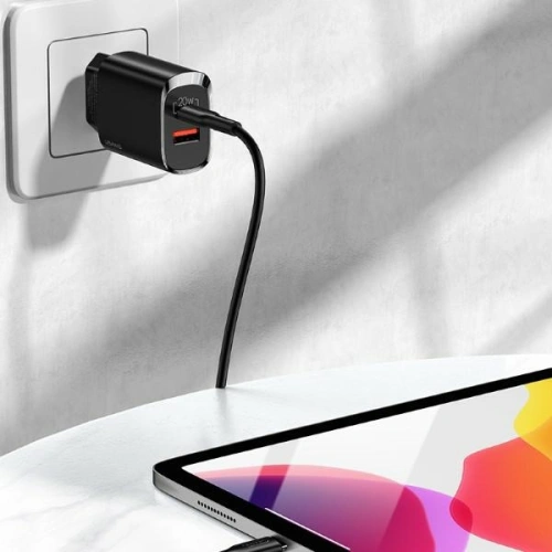 Kup Încărcător de rețea USAMS T35 1xUSB-C+1xUSB 20W PD3.0 +QC3.0 Încărcare rapidă negru/black CC121TC02 - USA541BLK - {ean13} - Sklep Home Screen