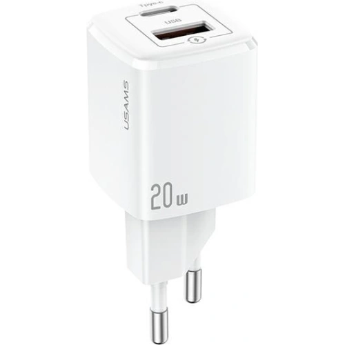 Kup Încărcător de rețea USAMS T37 1xUSB-C+1xUSB 20W Super SI PD3.0 +QC3.0 Încărcare Rapidă alb/white CC128TC02 - USA542WHT - {ean13} - Sklep Home Screen