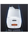 Kup Ładowarka sieciowa USAMS T37 1xUSB-C+1xUSB 20W Super SI PD3.0 +QC3.0 Fast Charging biały/white CC128TC02 - USA542WHT - {ean13} - Sklep Home Screen