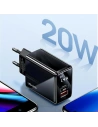 Kup Încărcător de rețea USAMS T40 1xUSB-C + 1xUSB 20W LED PD3.0 + QC3.0 Încărcare rapidă negru/black CC133TC01 - USA543BLK - {ean13} - Sklep Home Screen