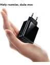 Kup USAMS T40 Netzladegerät 1xUSB-C+1xUSB 20W LED PD3.0 +QC3.0 Schnellladung schwarz/black CC133TC01 - USA543BLK - {ean13} - Sklep Home Screen