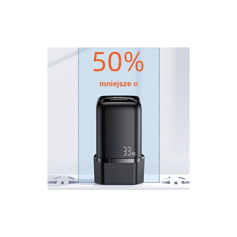 Ładowarka sieciowa USAMS T46 1xUSB-C+1xUSB 33W PD3.0 +QC3.0 Fast Charging biały/white CC152TC02