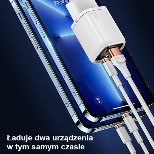 Kup Încărcător de rețea USAMS T46 1xUSB-C + 1xUSB 33W PD3.0 + QC3.0 Încărcare rapidă negru/black CC152TC01 - USA547BLK - {ean13} - Sklep Home Screen