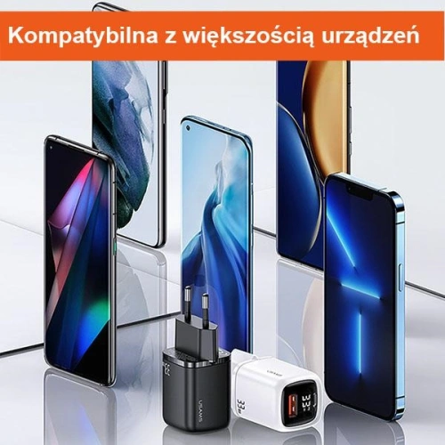 Kup Încărcător de rețea USAMS T46 1xUSB-C + 1xUSB 33W PD3.0 + QC3.0 Încărcare rapidă negru/black CC152TC01 - USA547BLK - {ean13} - Sklep Home Screen