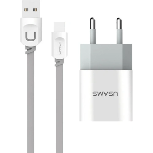 Kup Încărcător de rețea USAMS J-TU Series 2xUSB 2,4A USB-C alb/white TCCUJT01 - USA553WHT - {ean13} - Sklep Home Screen