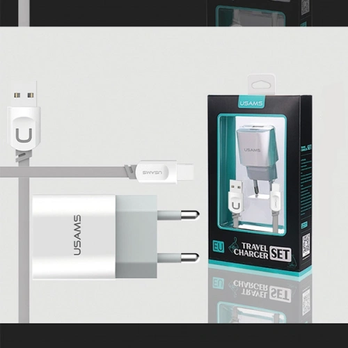 Kup Încărcător de rețea USAMS J-TU Series 2xUSB 2,4A USB-C alb/white TCCUJT01 - USA553WHT - {ean13} - Sklep Home Screen
