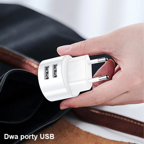 Kup Încărcător de rețea USAMS T20 2xUSB 2,1A 3in1 (lightning+microUSB+USB-C) alb/white rotund Încărcare rapidă XTXLOGT203101 - USA555WHT - {ean13} - Sklep Home Screen