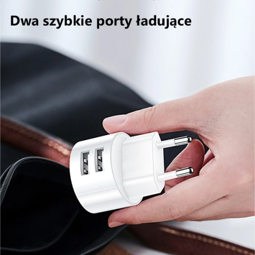 Kup Încărcător de rețea USAMS T20 2xUSB 2,1A USB-C alb/white round Încărcare rapidă XTXLOGT18TC05 - USA559WHT - {ean13} - Sklep Home Screen
