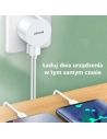 Kup Încărcător de rețea USAMS T20 2xUSB 2,1A USB-C alb/white round Încărcare rapidă XTXLOGT18TC05 - USA559WHT - {ean13} - Sklep Home Screen