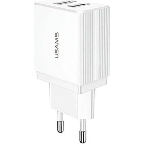 Kup Încărcător de rețea USAMS T24 2xUSB 2,1A alb/white CC90TC01 - USA560WHT - {ean13} - Sklep Home Screen