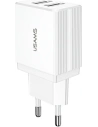 USAMS T24 Netzladegerät 2xUSB 2,1A weiß/white CC90TC01
