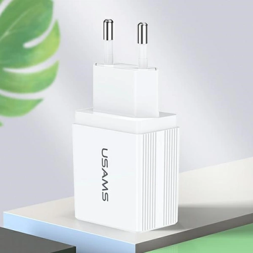 Kup Încărcător de rețea USAMS T24 2xUSB 2,1A alb/white CC90TC01 - USA560WHT - {ean13} - Sklep Home Screen