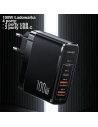 Kup Încărcătorul de rețea USAMS T44 2xUSB-C+2xUSB 100W PD3.0 +QC3.0 Încărcare rapidă + cablu U71 USB-C la USB-C negru/black UCTZ01 - USA562BLK - {ean13} - Sklep Home Screen