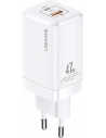 Încărcătorul de rețea USAMS T41 USB-C+USB GaN 47W PD+QC Încărcare Rapidă alb/white CC137TC02