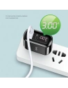 Kup USAMS T23 Netzladegerät USB+USB-C 18W 3,2A QC3.0+PD3.0 Schnellladung schwarz/black CC85TC01 - USA571BLK - {ean13} - Sklep Home Screen