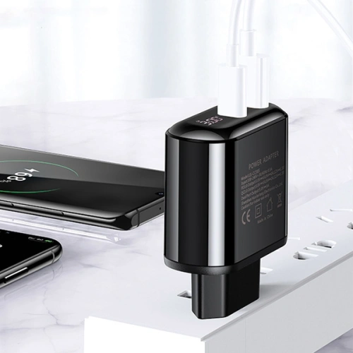 Kup Încărcător de rețea USAMS T23 USB+USB-C 18W 3,2A QC3.0+PD3.0 Încărcare rapidă negru/black CC85TC01 - USA571BLK - {ean13} - Sklep Home Screen