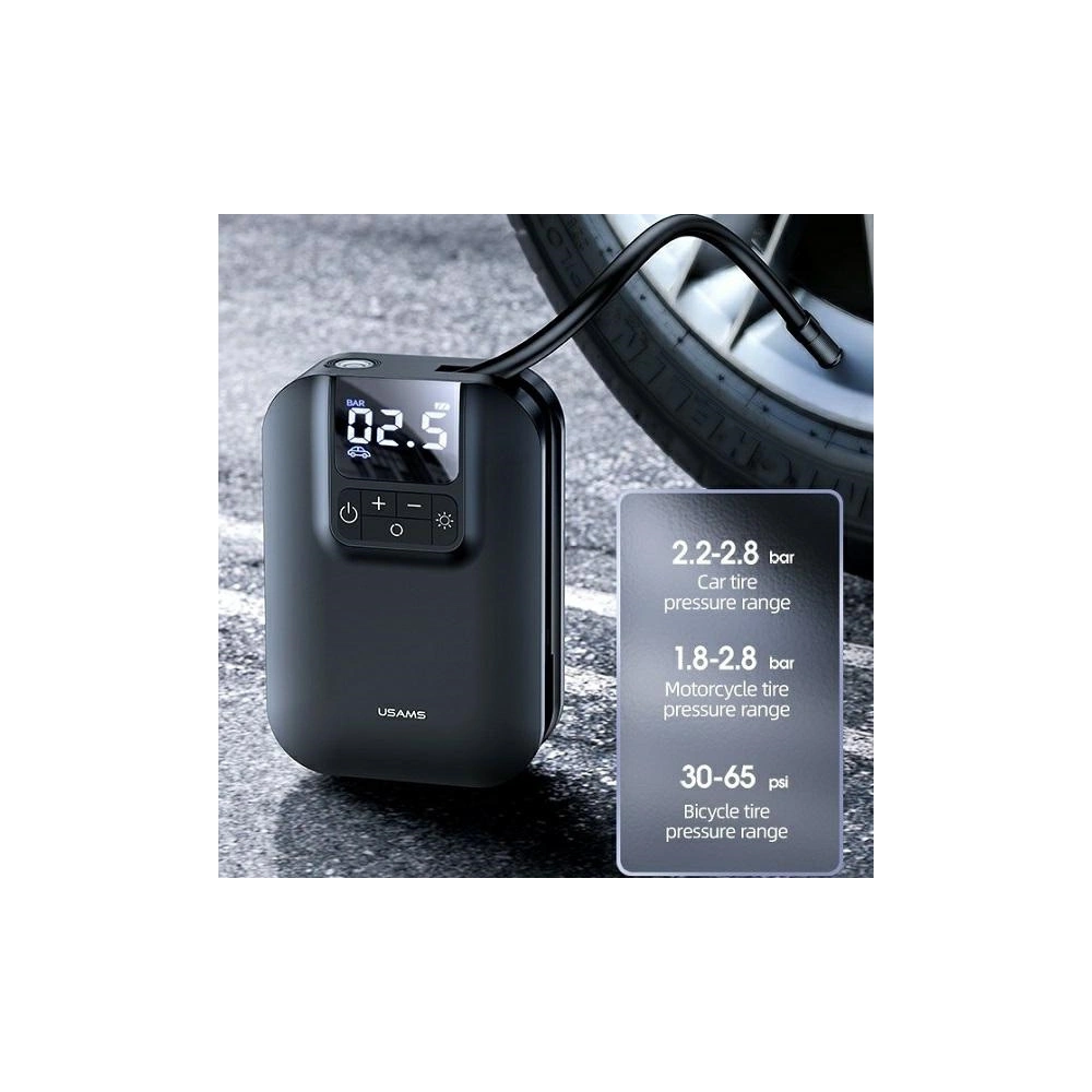 USAMS Mini pompka USZB215 Air Car Pump 5000mAh CQBZB21501