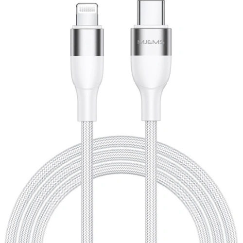 Kup Cablu împletit USAMS MJEMS M2 MFI USB-C - Lightning PD 60W Încărcare Rapidă 1.2 m alb/SJ330USB01 - USA574WHT - {ean13} - Sklep Home Screen
